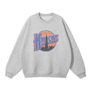 Vintage New York Knicks y2k Fleece Pullover Sweatshirt shirt Loose fit